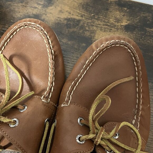 Sperry Men’s Leather Topsider 2-Eye Boat Shoe Loafer 14W Casual Deck Shoes - Picture 11 of 11